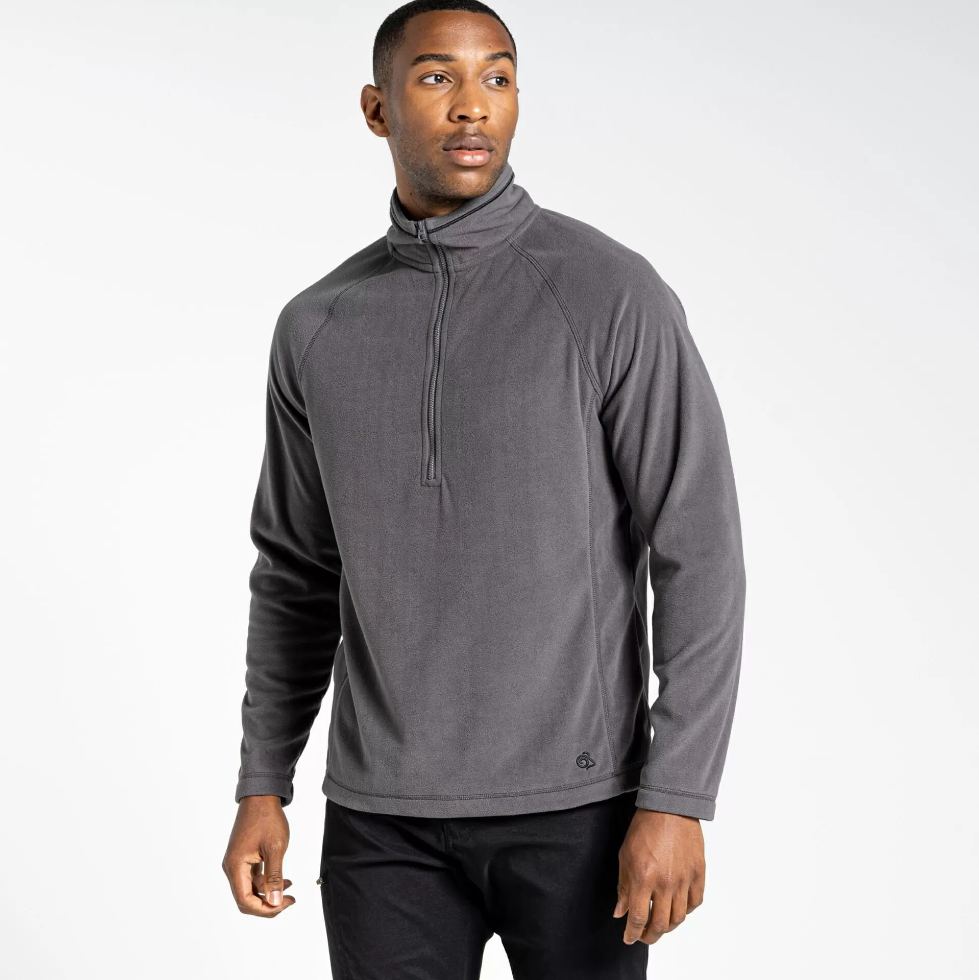 Craghoppers Expert Corey 200 Fleece Half Zip Fleece - Carbon Grey<Mens Half Zip Fleece