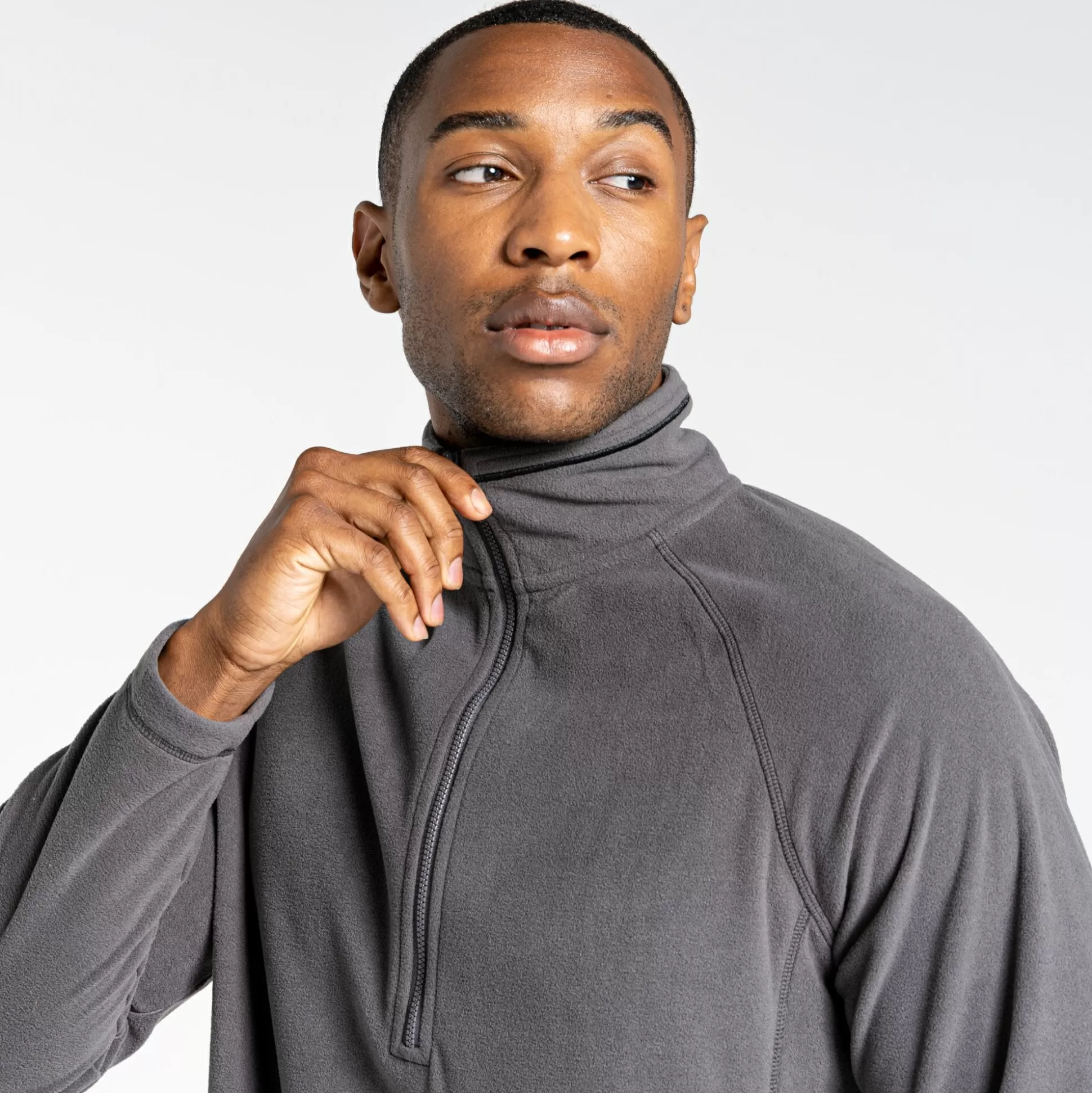 Craghoppers Expert Corey 200 Fleece Half Zip Fleece - Carbon Grey<Mens Half Zip Fleece