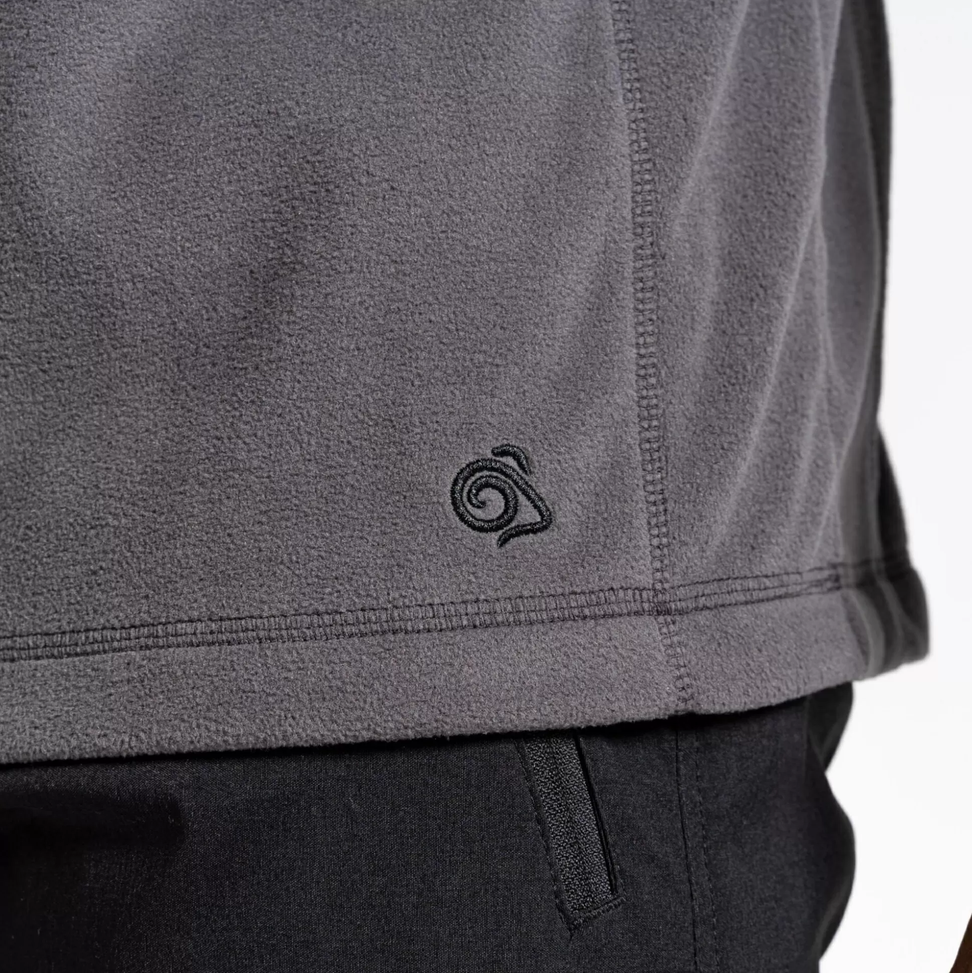 Craghoppers Expert Corey 200 Fleece Half Zip Fleece - Carbon Grey<Mens Half Zip Fleece