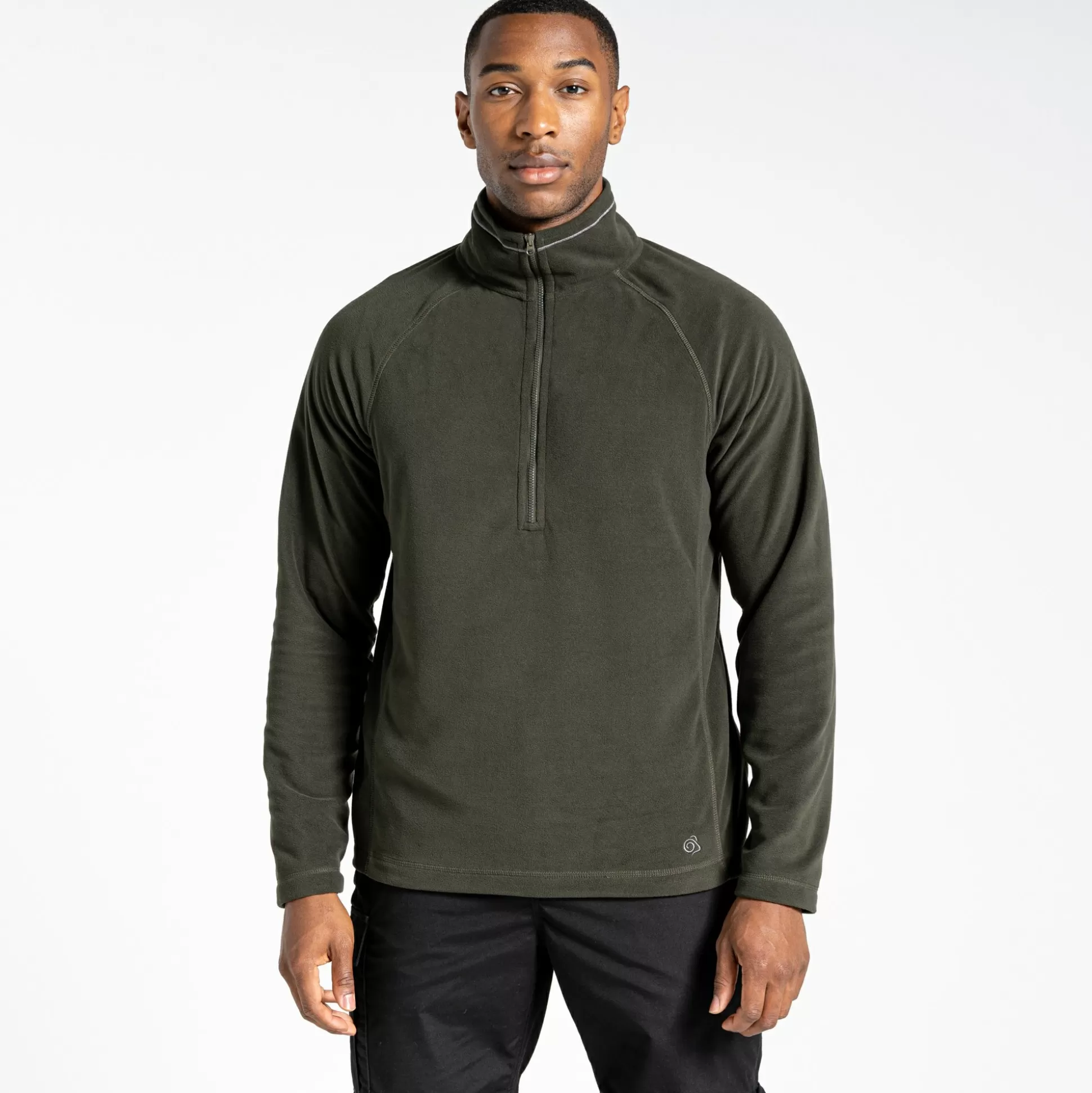 Craghoppers Expert Corey 200 Fleece Half Zip Fleece - Dark Cedar Green<Mens Half Zip Fleece