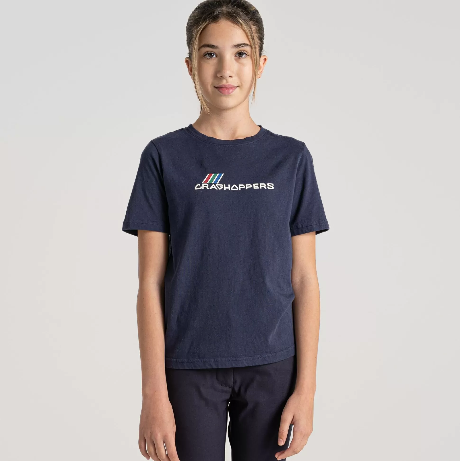 Craghoppers Kid'S Ellis Short Sleeved T-Shirt - Blue Navy Brand Carrier<Kids Long Sleeve