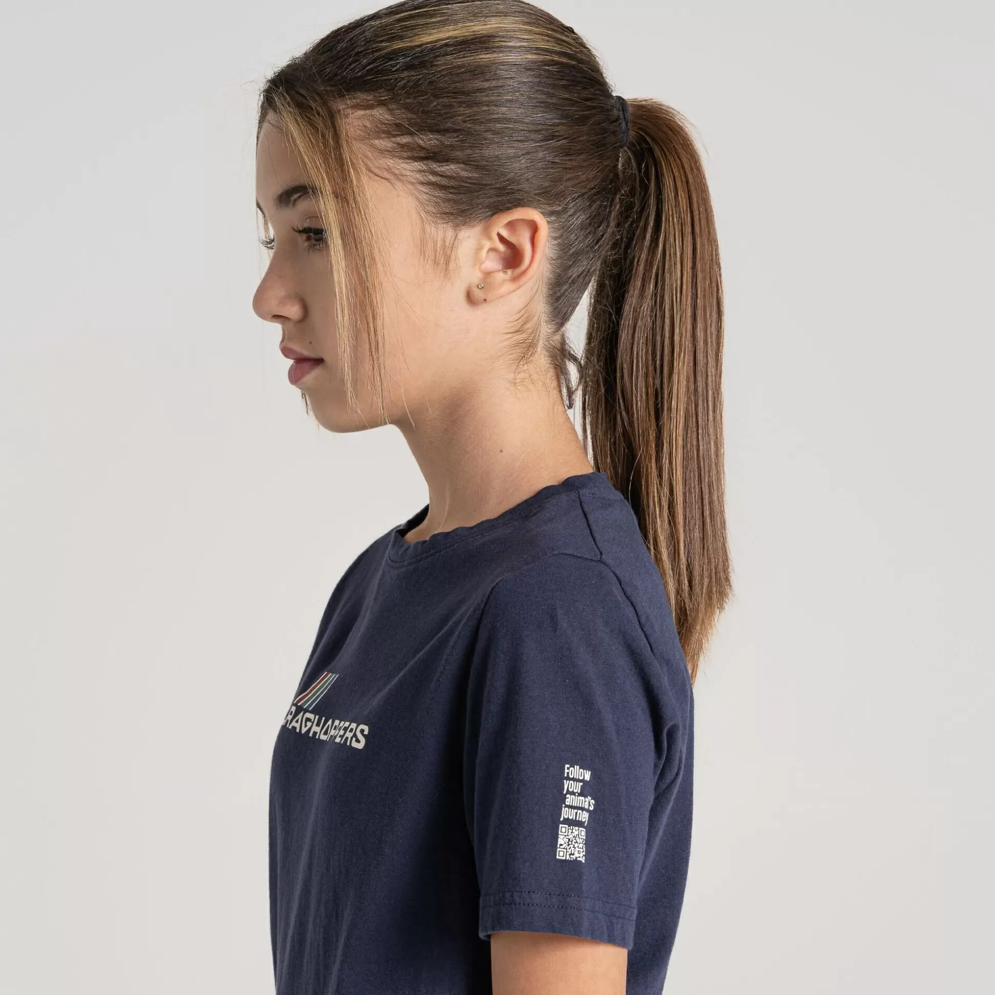 Craghoppers Kid'S Ellis Short Sleeved T-Shirt - Blue Navy Brand Carrier<Kids Long Sleeve
