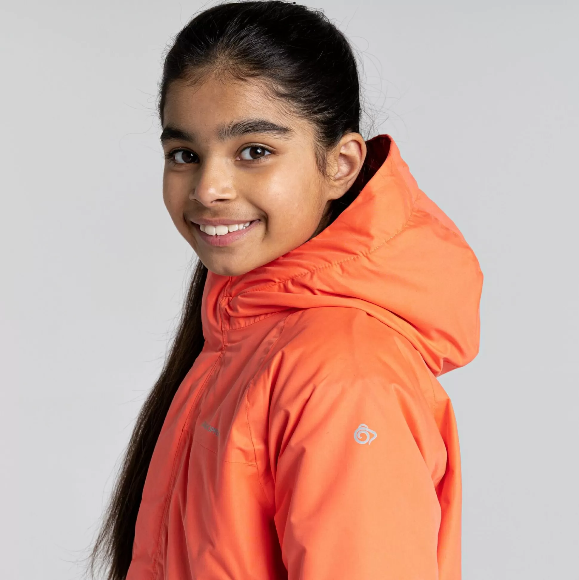 Craghoppers Kid'S Harue Insulated Jacket - Fusion Coral / Blue Navy<Kids Insulated Jackets