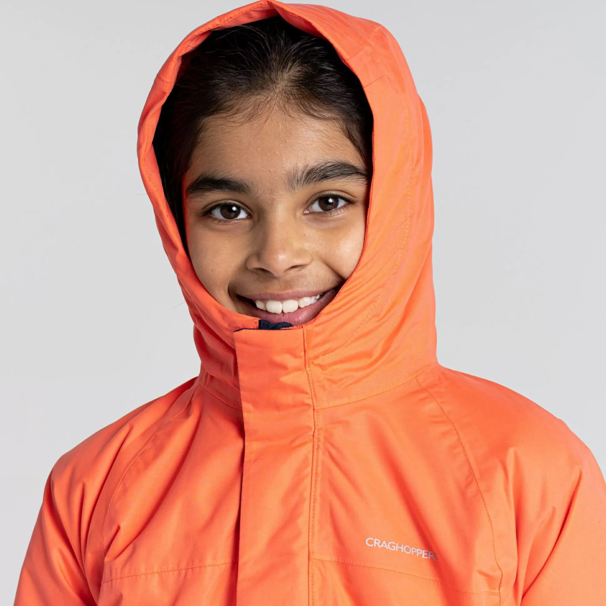 Craghoppers Kid'S Harue Insulated Jacket - Fusion Coral / Blue Navy<Kids Insulated Jackets