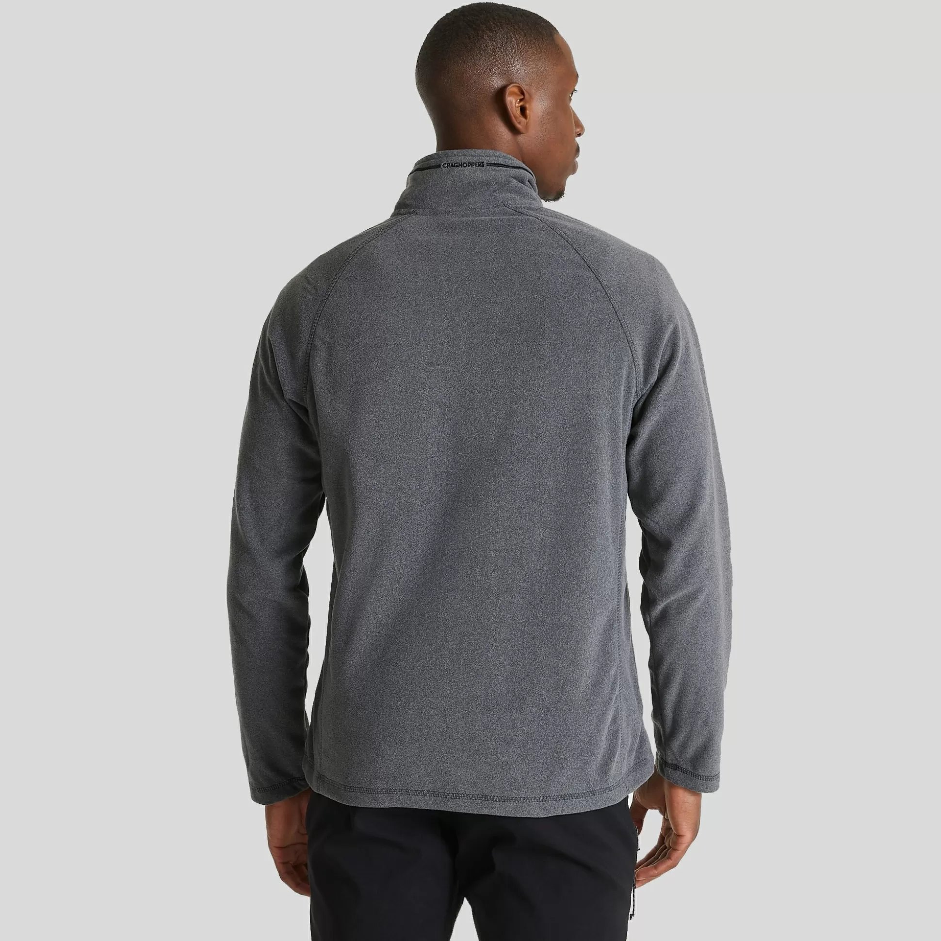 Craghoppers Men'S Corey Half Zip Fleece - Black Pepper Marl<Mens Half Zip Fleece