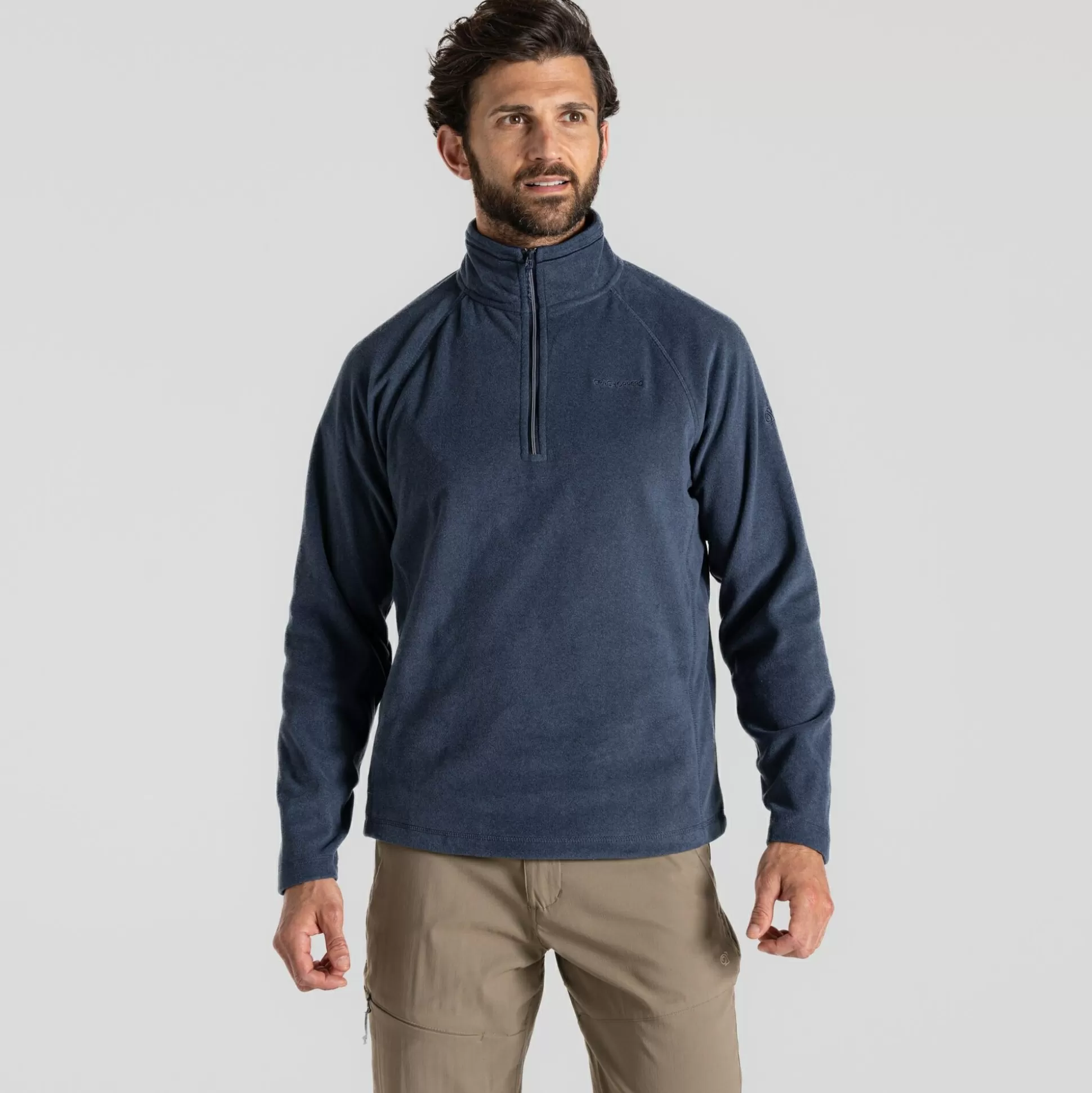 Craghoppers Men'S Corey Half Zip Fleece - Blue Navy Marl<Mens Half Zip Fleece