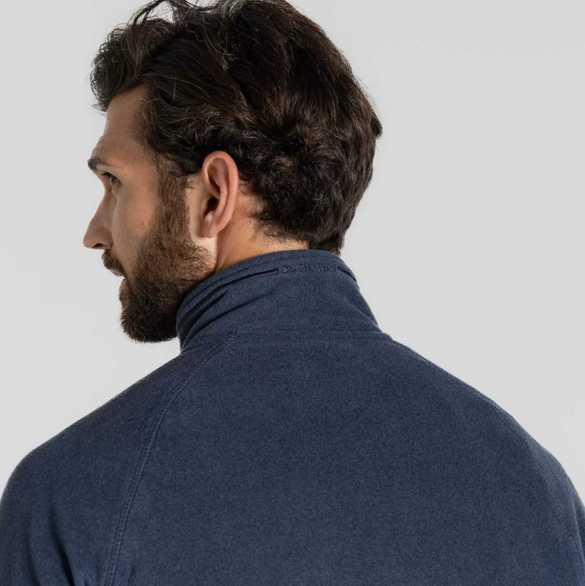 Craghoppers Men'S Corey Half Zip Fleece - Blue Navy Marl<Mens Half Zip Fleece