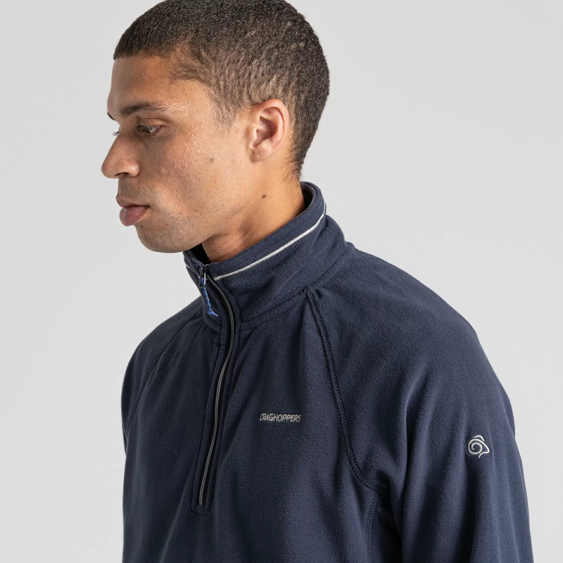 Craghoppers Men'S Corey Half Zip Fleece - Dark Navy / Blue Navy Marl<Mens Half Zip Fleece