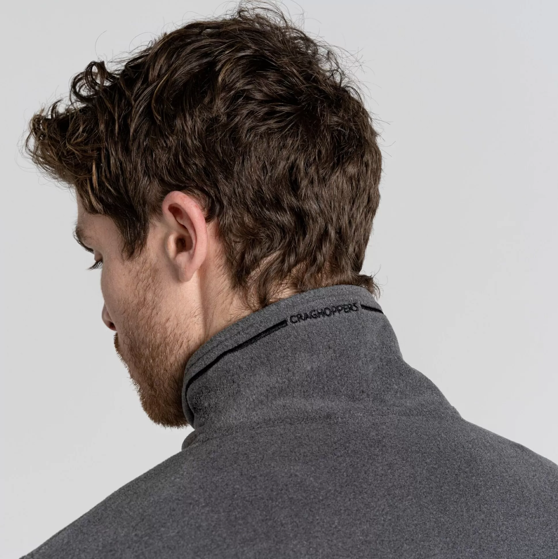 Craghoppers Men'S Corey Plus Full Zip Fleece - Black Peppermarl<Mens Full Zip Fleece