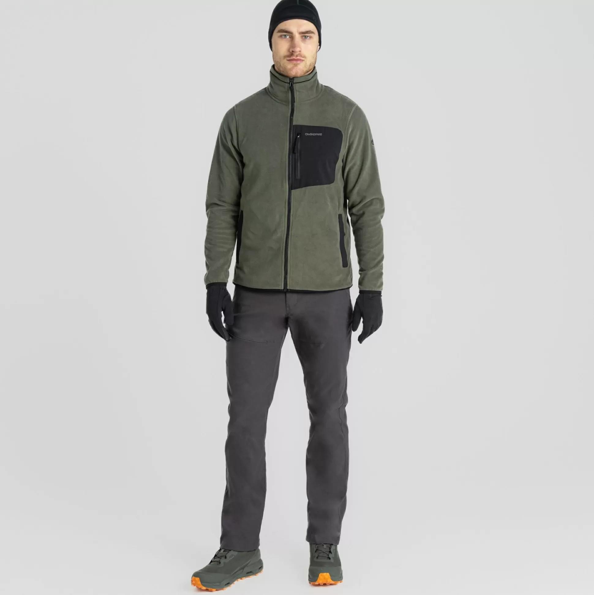 Craghoppers Men'S Corey Plus Full Zip Fleece - Woodland Green<Mens Full Zip Fleece