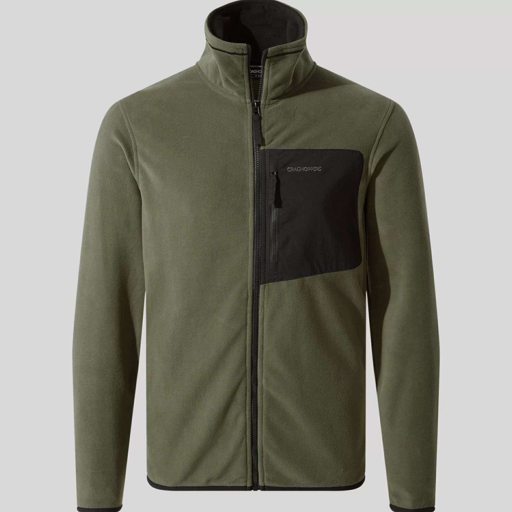 Craghoppers Men'S Corey Plus Full Zip Fleece - Woodland Green<Mens Full Zip Fleece