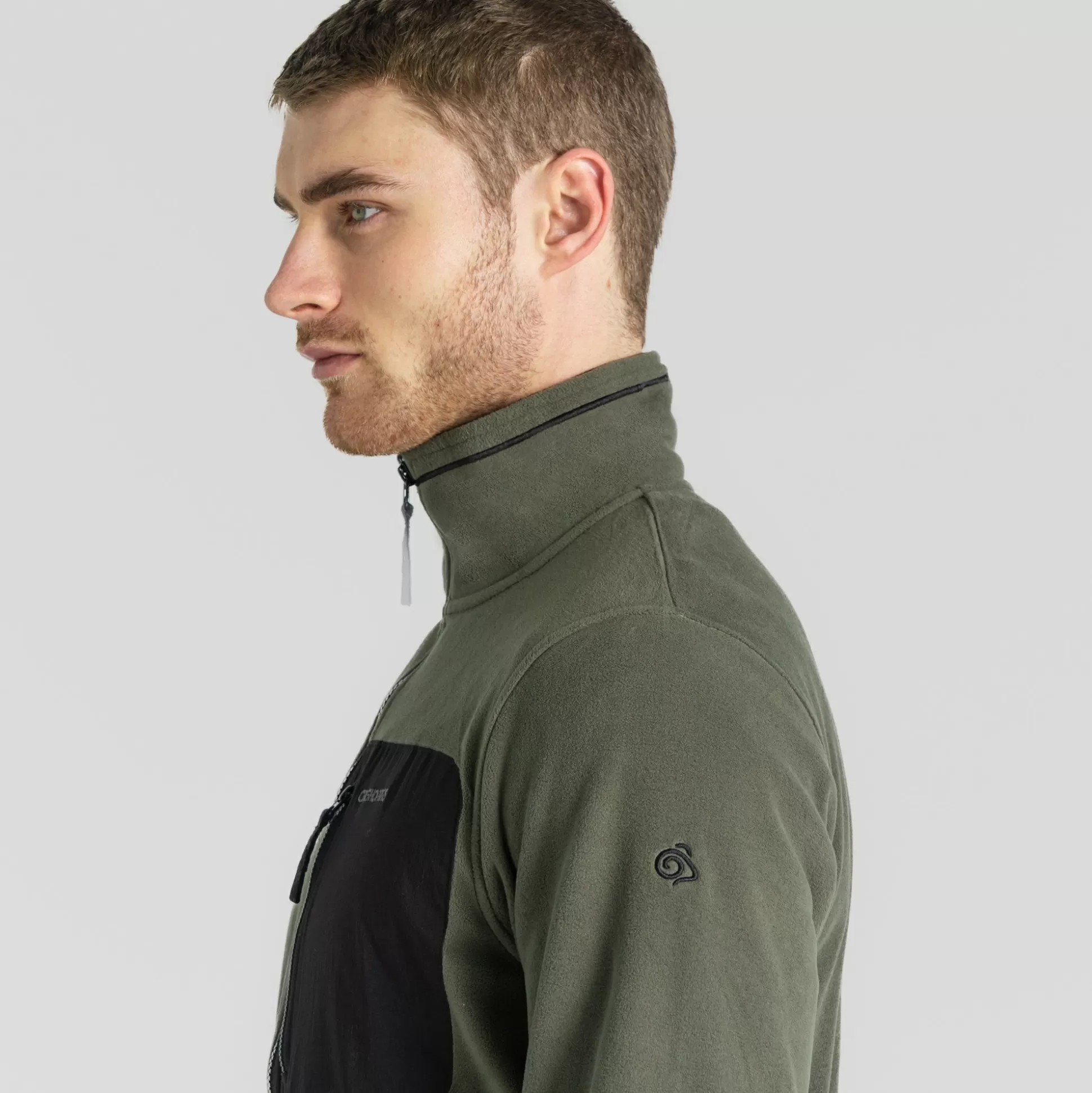 Craghoppers Men'S Corey Plus Full Zip Fleece - Woodland Green<Mens Full Zip Fleece