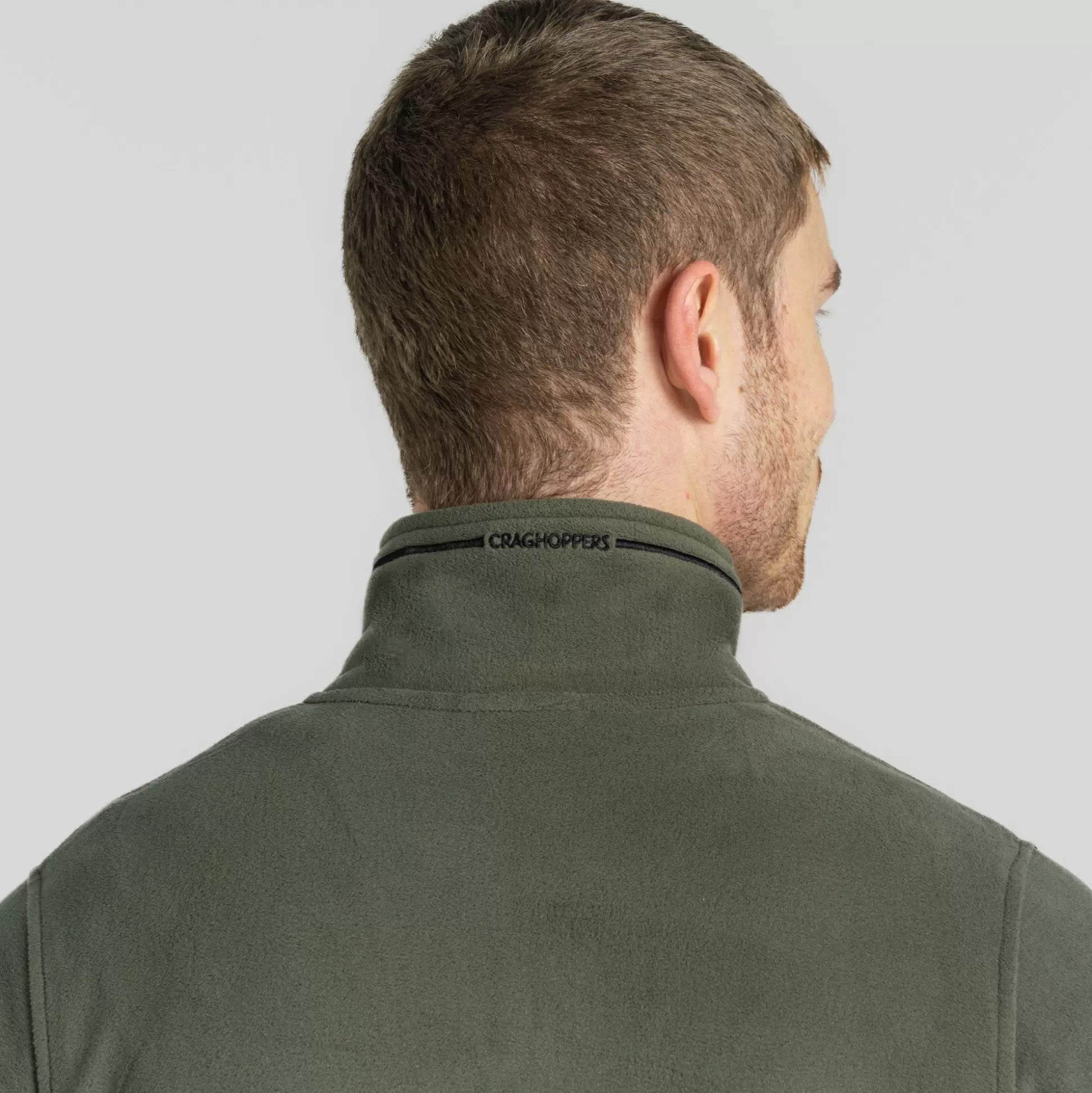 Craghoppers Men'S Corey Plus Full Zip Fleece - Woodland Green<Mens Full Zip Fleece