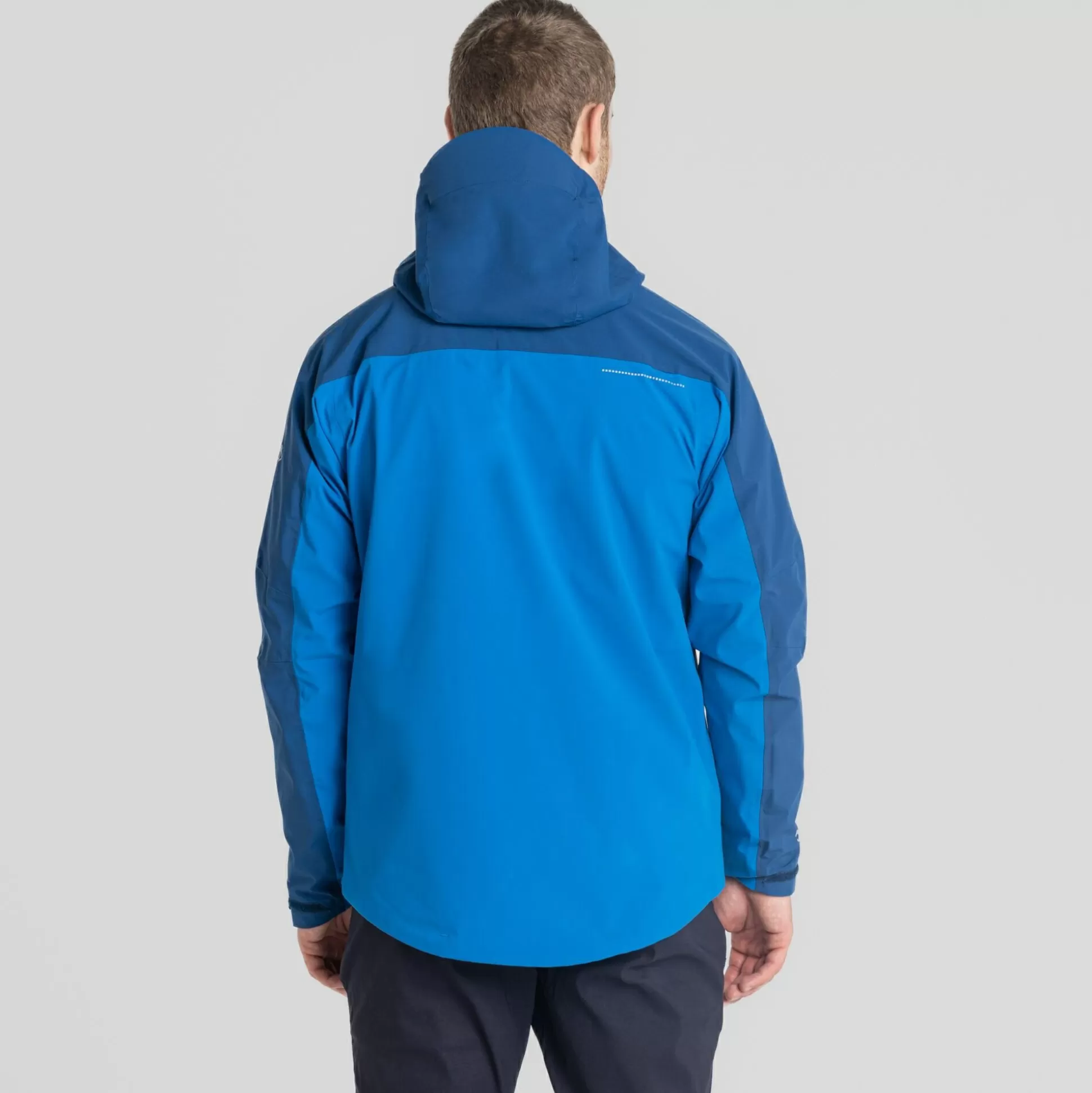 Craghoppers Men'S Gryffin Stretch Waterproof Jacket - Titan Blue / Dark Titan Blue<Mens Waterproof Jackets