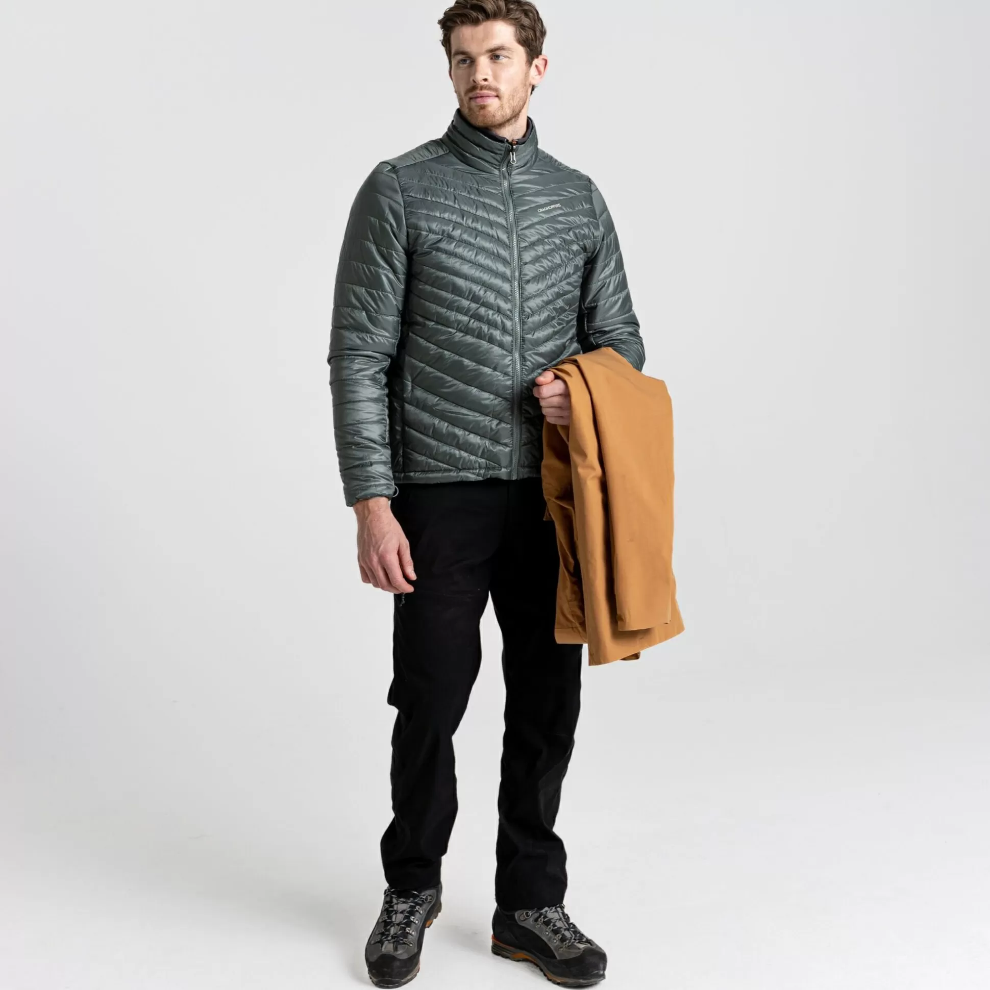 Craghoppers Men'S Lorton Pro 3 In 1 Jacket - Taupe / Balsam Green<Mens 3 in 1 Jackets