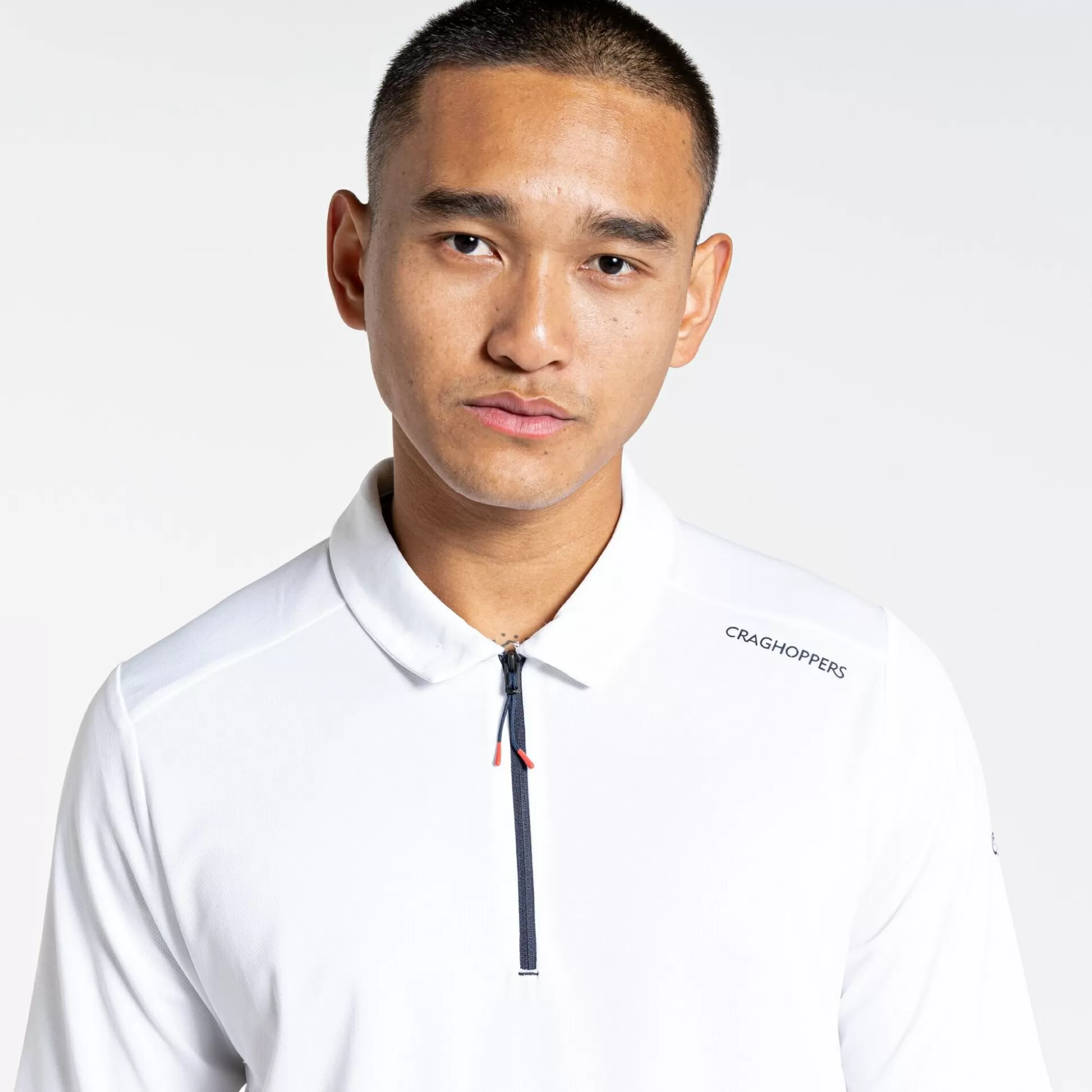 Craghoppers Men'S Nosilife Pro Active Short Sleeved Polo - Optic White<Mens Short Sleeve