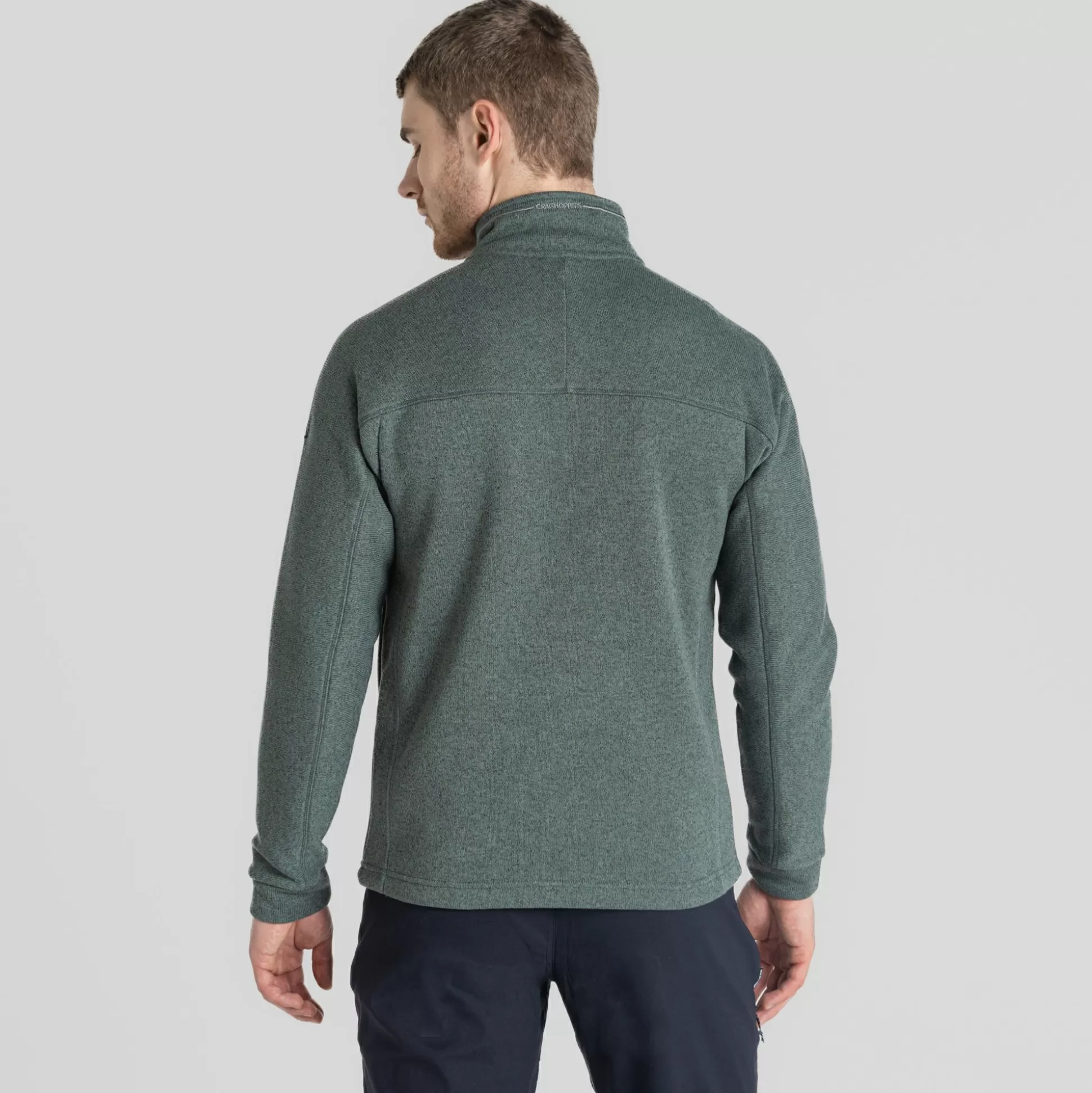 Craghoppers Men'S Torney Ii Half Zip Fleece - Balsam Green Marl<Mens Half Zip Fleece