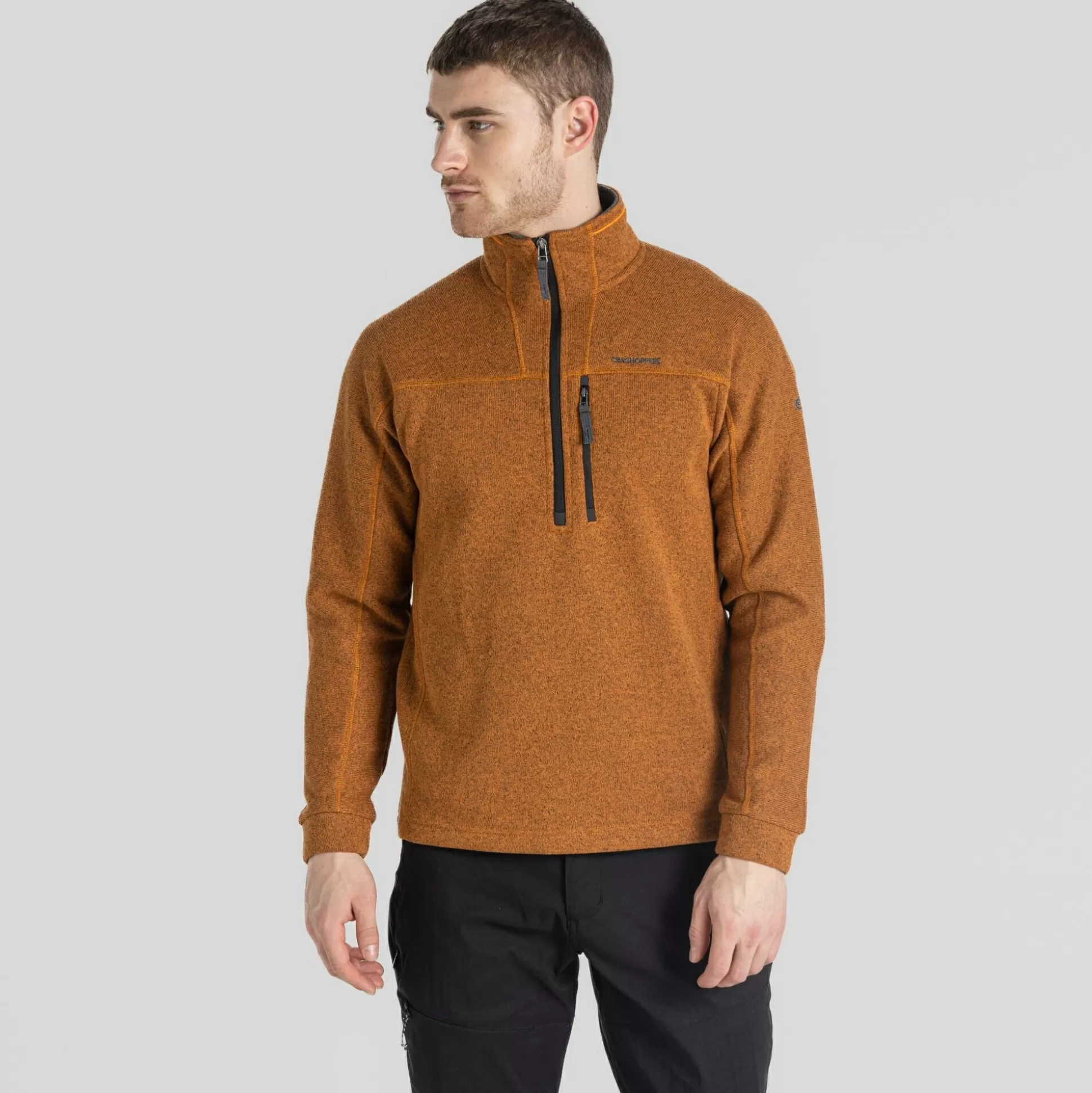 Craghoppers Men'S Torney Ii Half Zip Fleece - Pumpkin Spice Marl<Mens Half Zip Fleece