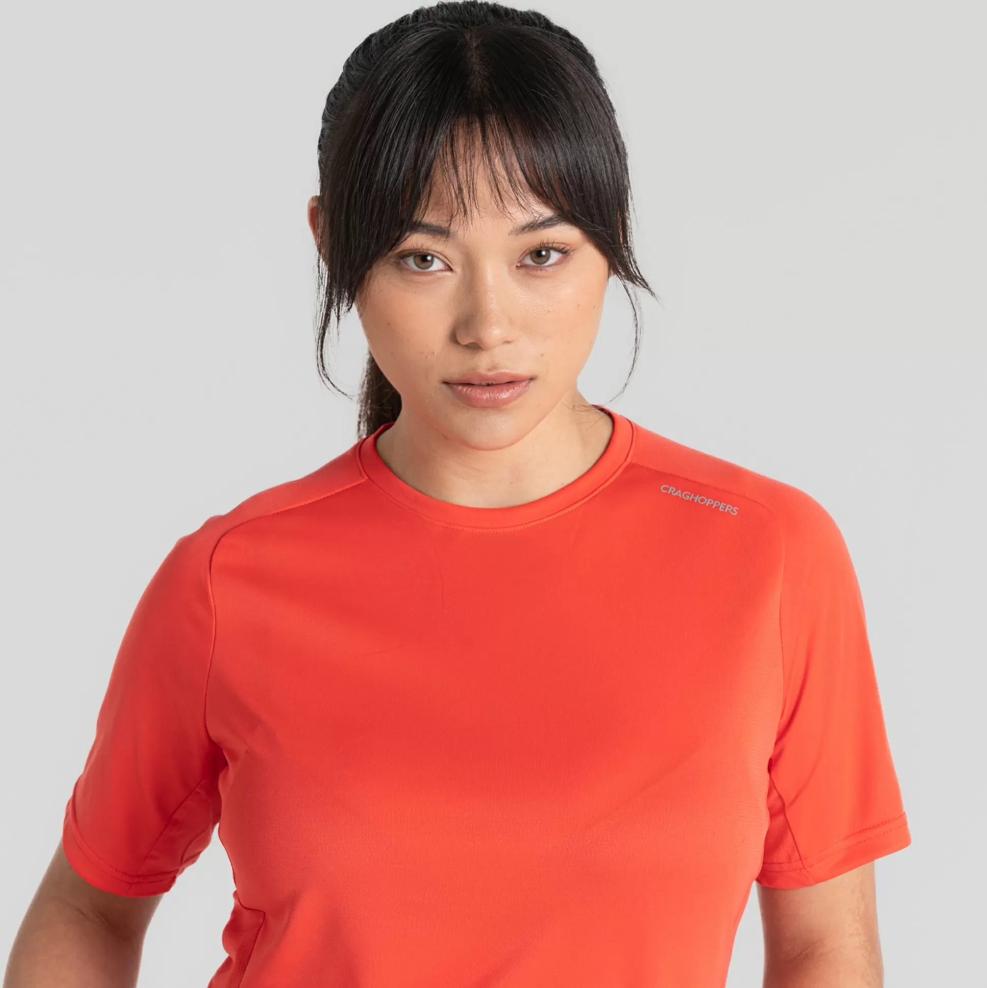 Craghoppers Women'S Dynamic Pro Short Sleeve T-Shirt - Rose Coral<Womens Short Sleeve