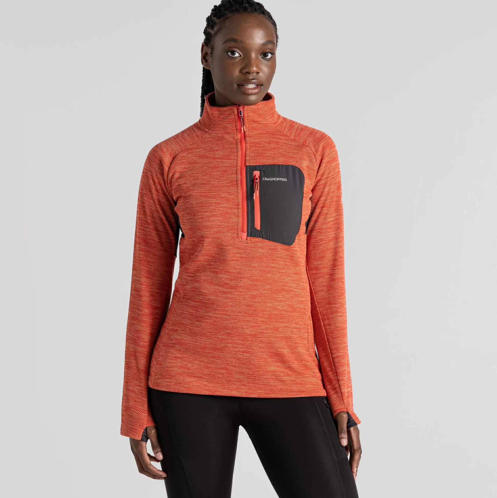 Craghoppers Women'S Trina Half Zip Fleece - Rose Coral<Womens Half Zip Fleece