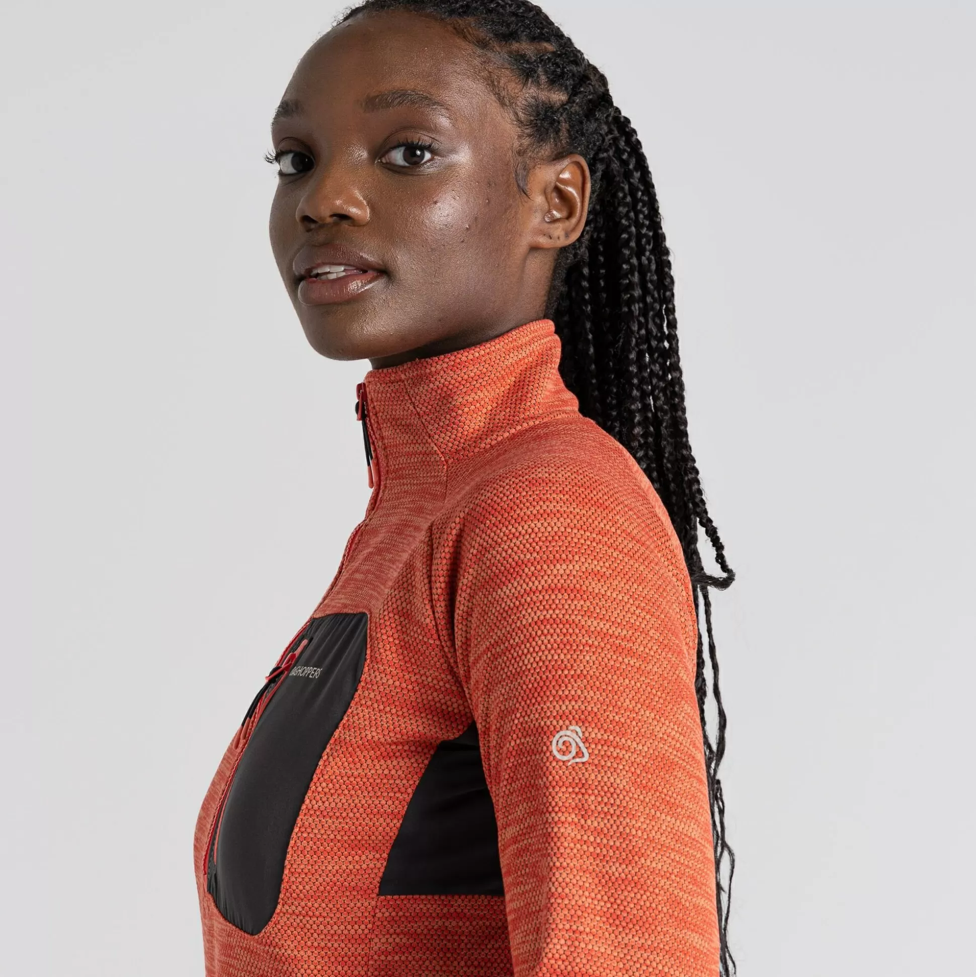 Craghoppers Women'S Trina Half Zip Fleece - Rose Coral<Womens Half Zip Fleece